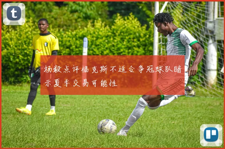 杨毅点评福克斯不适合争冠球队暗示夏季交易可能性